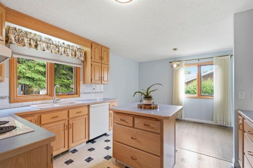 9 Stirling Close, Red Deer, AB - Indoor Photo Showing Kitchen With Double Sink