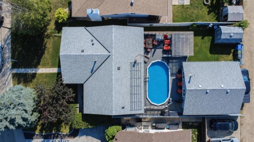 8 Caswell Close, Red Deer, AB - Outdoor With In Ground Pool With Deck Patio Veranda
