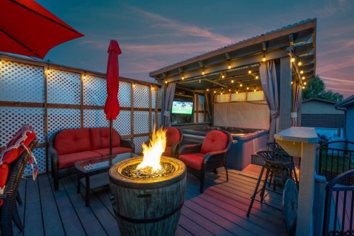 8 Caswell Close, Red Deer, AB - Outdoor With Deck Patio Veranda With Exterior
