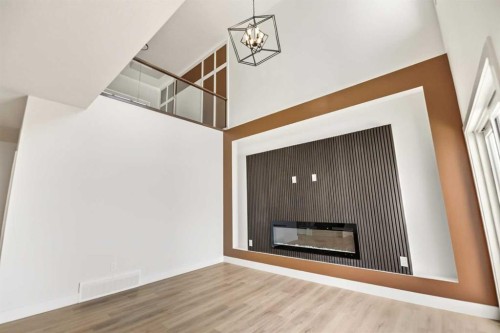 87 Linden Place, Rural Red Deer County, AB - Indoor With Fireplace
