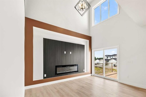 87 Linden Place, Rural Red Deer County, AB - Indoor With Fireplace