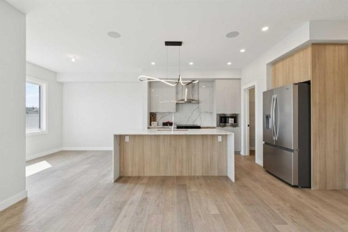 162 Drystone Way Nw, Calgary, AB - Indoor Photo Showing Kitchen With Upgraded Kitchen