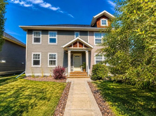 34 Rafferty Court, Sylvan Lake, AB - Outdoor With Facade