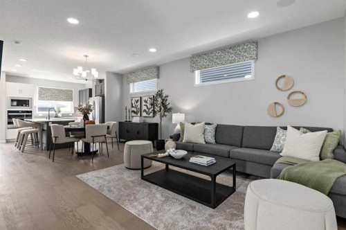 447 Chelsea Port Crossing, Chestermere, AB - Indoor Photo Showing Living Room