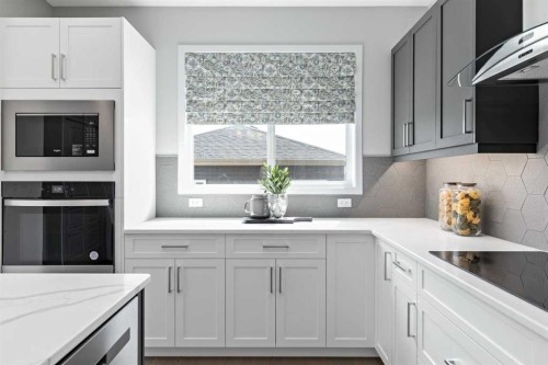 447 Chelsea Port Crossing, Chestermere, AB - Indoor Photo Showing Kitchen