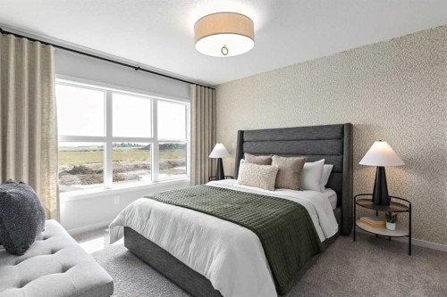 447 Chelsea Port Crossing, Chestermere, AB - Indoor Photo Showing Bedroom
