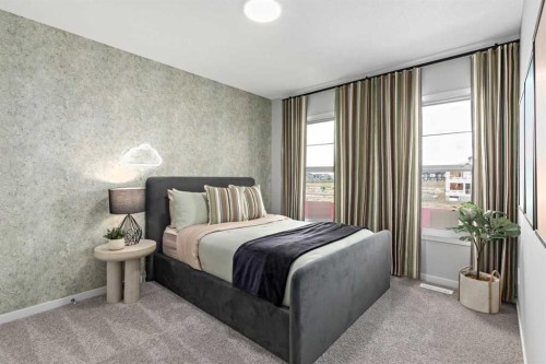 447 Chelsea Port Crossing, Chestermere, AB - Indoor Photo Showing Bedroom