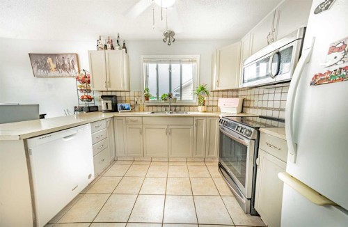 27 Escott Close, Red Deer, AB - Indoor Photo Showing Kitchen With Double Sink