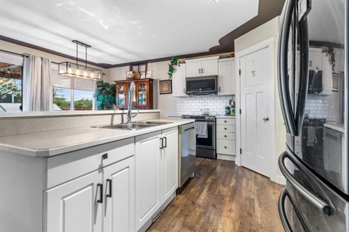 56 Jones Crescent, Red Deer, AB - Indoor Photo Showing Kitchen With Double Sink