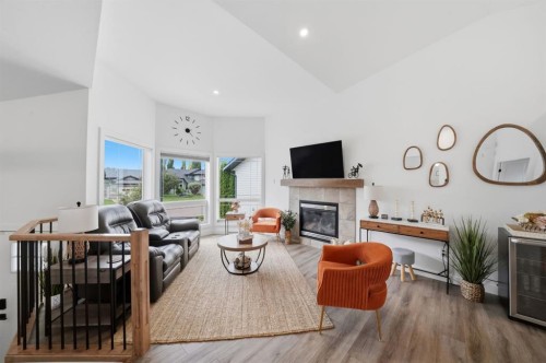 355 Duston Street, Red Deer, AB - Indoor With Fireplace