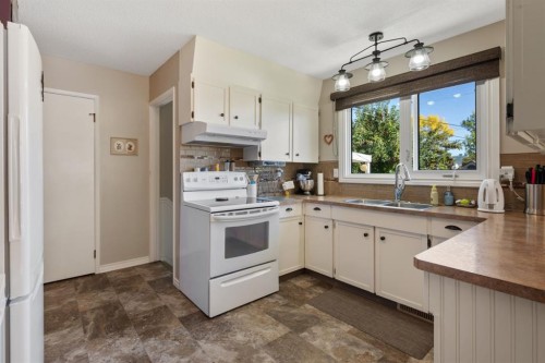 4609 45 Street, Camrose, AB - Indoor Photo Showing Kitchen With Double Sink