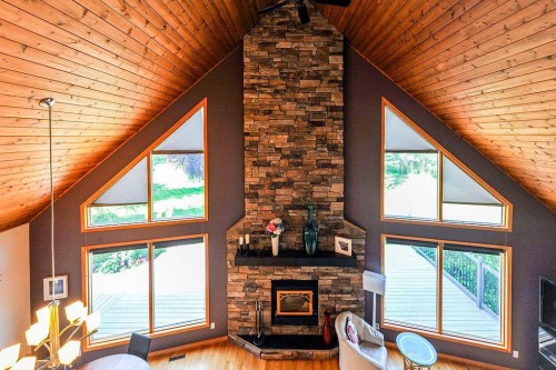 46237 Rr 202, Rural Camrose County, AB - Indoor With Fireplace