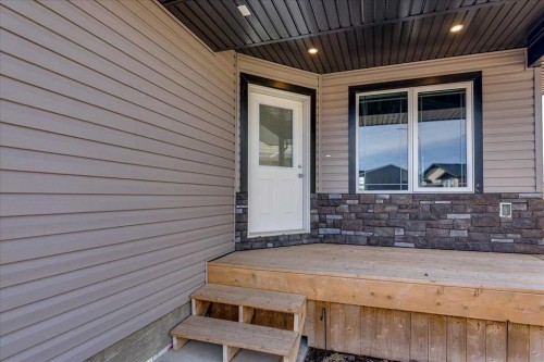 58 Ranchers Close, Lacombe, AB - Outdoor With Deck Patio Veranda With Exterior