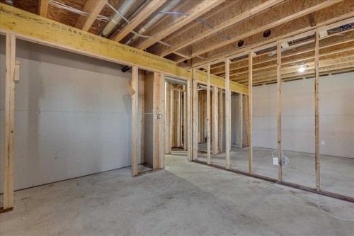 58 Ranchers Close, Lacombe, AB - Indoor Photo Showing Basement