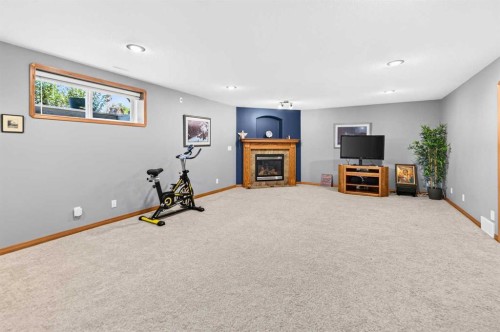 431-400 Ramage Close, Red Deer, AB - Indoor With Fireplace