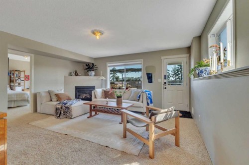 96 Valentine Crescent, Red Deer, AB - Indoor With Fireplace