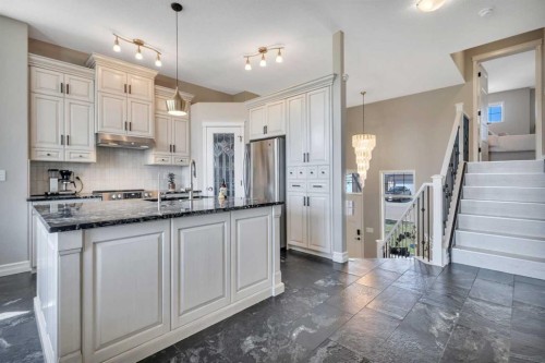 96 Valentine Crescent, Red Deer, AB - Indoor Photo Showing Kitchen With Upgraded Kitchen