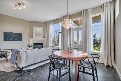 96 Valentine Crescent, Red Deer, AB - Indoor With Fireplace