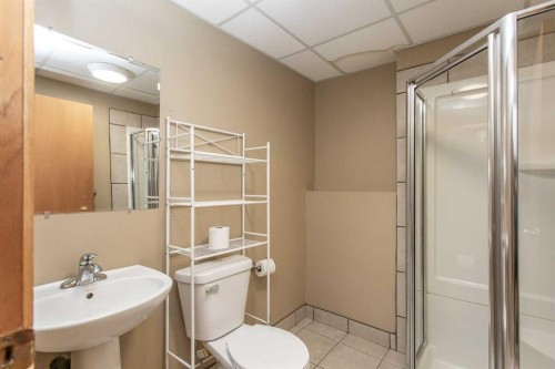 22 Bruns Crescent, Lacombe, AB - Indoor Photo Showing Bathroom