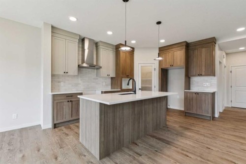 660 Clearwater Heath, Chestermere, AB - Indoor Photo Showing Kitchen With Upgraded Kitchen