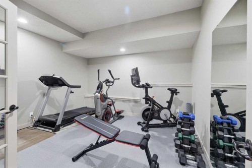 106 Oaklands Crescent, Red Deer, AB - Indoor Photo Showing Gym Room