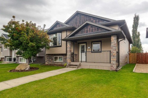 49 Castella Crescent, Red Deer, AB - Outdoor With Deck Patio Veranda With Facade