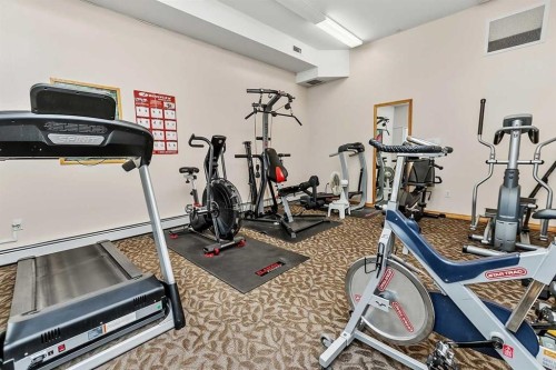 422-4512 52 Avenue, Red Deer, AB - Indoor Photo Showing Gym Room
