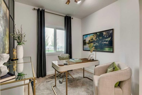 59 Creekside Rise Sw, Calgary, AB - Indoor Photo Showing Office