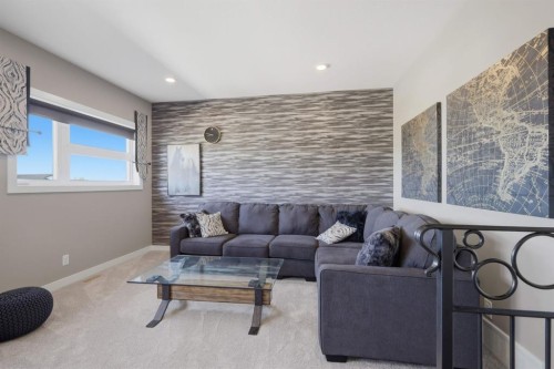 5918 Panorama Drive, Blackfalds, AB - Indoor Photo Showing Living Room
