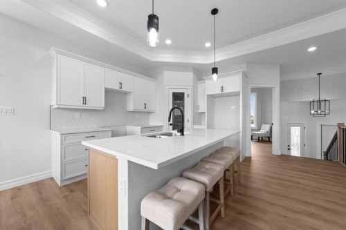 5737 55 Avenue, Camrose, AB - Indoor Photo Showing Kitchen With Upgraded Kitchen