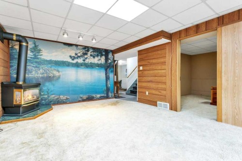 6739 59Th Avenue, Red Deer, AB - Indoor Photo Showing Other Room With Fireplace