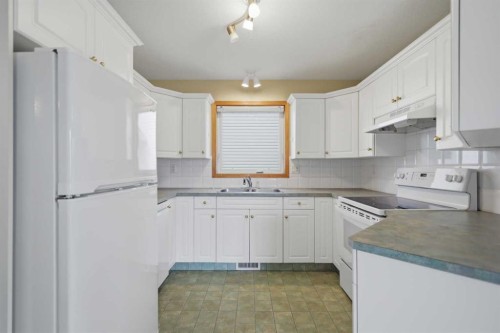 69 Durand Crescent, Red Deer, AB - Indoor Photo Showing Kitchen With Double Sink
