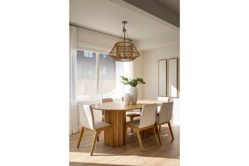 59 Annette Green Nw, Calgary, AB - Indoor Photo Showing Dining Room