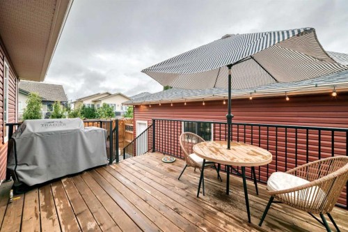 146 Morris Court, Blackfalds, AB - Outdoor With Deck Patio Veranda With Exterior