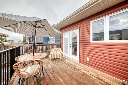 146 Morris Court, Blackfalds, AB - Outdoor With Deck Patio Veranda With Exterior