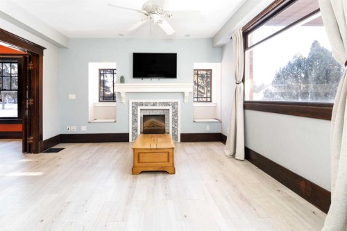 4736 56 Street, Red Deer, AB - Indoor With Fireplace