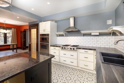 4736 56 Street, Red Deer, AB - Indoor Photo Showing Kitchen With Double Sink With Upgraded Kitchen