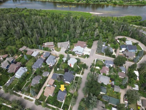 4736 56 Street, Red Deer, AB - Outdoor With Body Of Water With View
