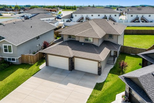 66 Ranchers Close, Lacombe, AB - Outdoor With Deck Patio Veranda