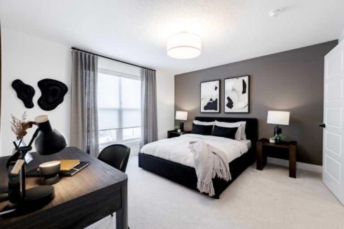 43 Marmot Grove Nw, Calgary, AB - Indoor Photo Showing Bedroom