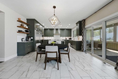 35 Erica Drive, Lacombe, AB - Indoor Photo Showing Dining Room