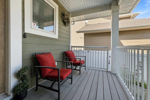 35 Erica Drive, Lacombe, AB - Outdoor With Deck Patio Veranda With Exterior
