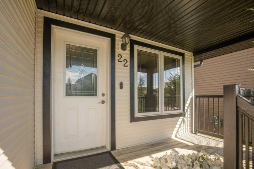 22 Valley Crescent, Blackfalds, AB - Outdoor With Deck Patio Veranda With Exterior