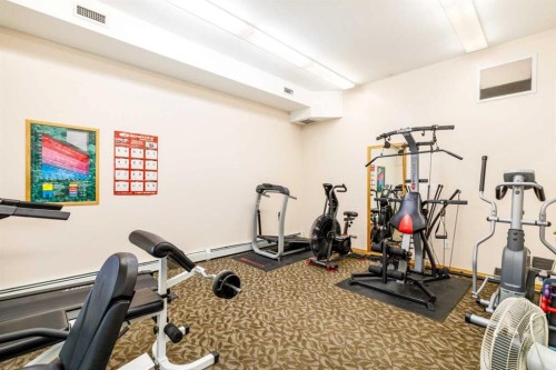 105-4512 52 Avenue, Red Deer, AB - Indoor Photo Showing Gym Room