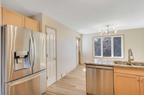 102 Drummond Avenue, Red Deer, AB - Indoor Photo Showing Kitchen With Stainless Steel Kitchen With Double Sink