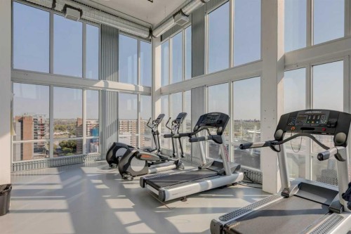 503-450 8 Avenue Se, Calgary, AB - Indoor Photo Showing Gym Room