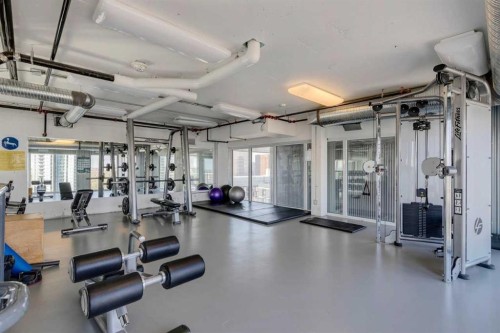 503-450 8 Avenue Se, Calgary, AB - Indoor Photo Showing Gym Room