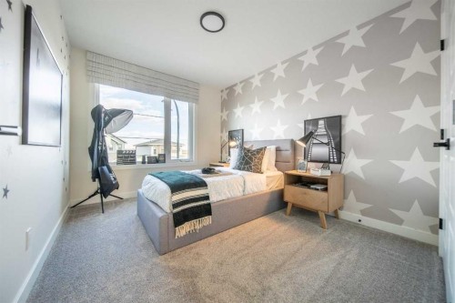 467 Buffaloberry Manor Se, Calgary, AB - Indoor Photo Showing Bedroom
