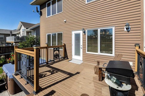 12 Edina Close, Lacombe, AB - Outdoor With Deck Patio Veranda With Exterior