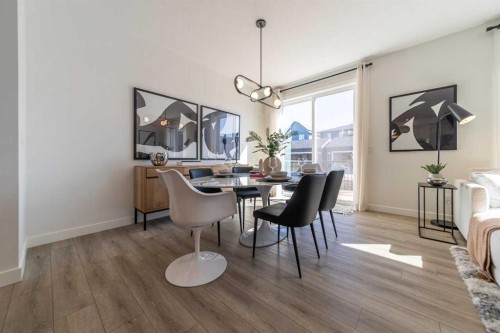 381 Sora Park Se, Calgary, AB - Indoor Photo Showing Dining Room